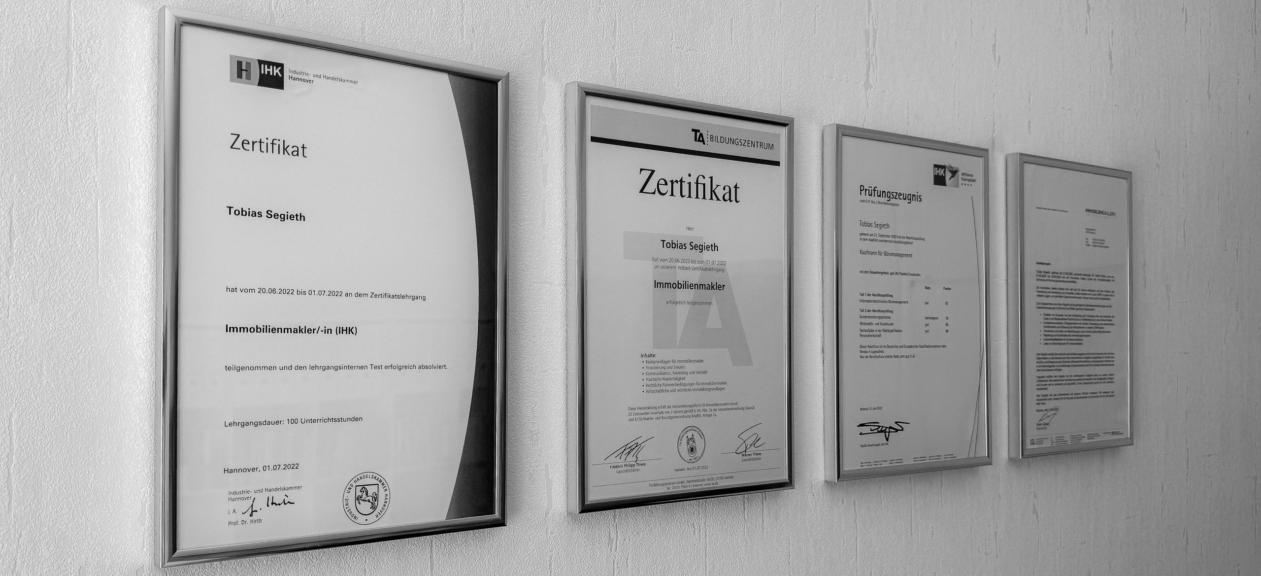 Qualifikationen und Zertifikate